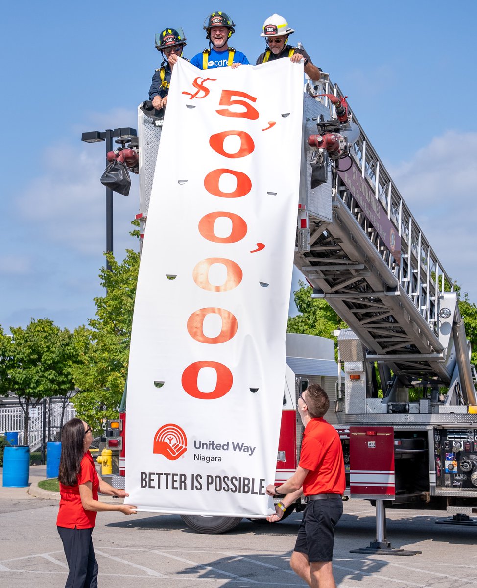 The 2022 United Way Niagara Campaign is officially underway. Today, with the help of Campaign Chair and President of Niagara College Canada, Sean Kennedy, St. Catharines Mayor Walter Sendzik, and St. Catharines Fire Chief Dave Upper, we announced our campaign goal of $5 million.
