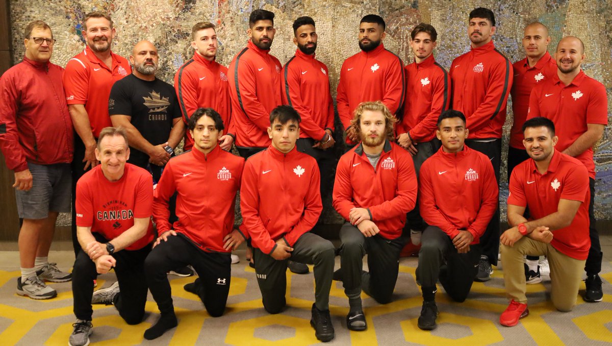 Good luck to our men's team as they get their competitions underway tomorrow at the World Championships! #GoCanada 🇨🇦 #WrestleBelgrade