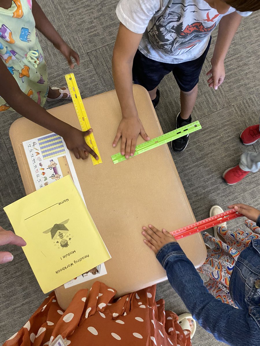 Making SOUND  with rulers in First Grade..having fun exploring our elevate science #plumlearns #plumproud