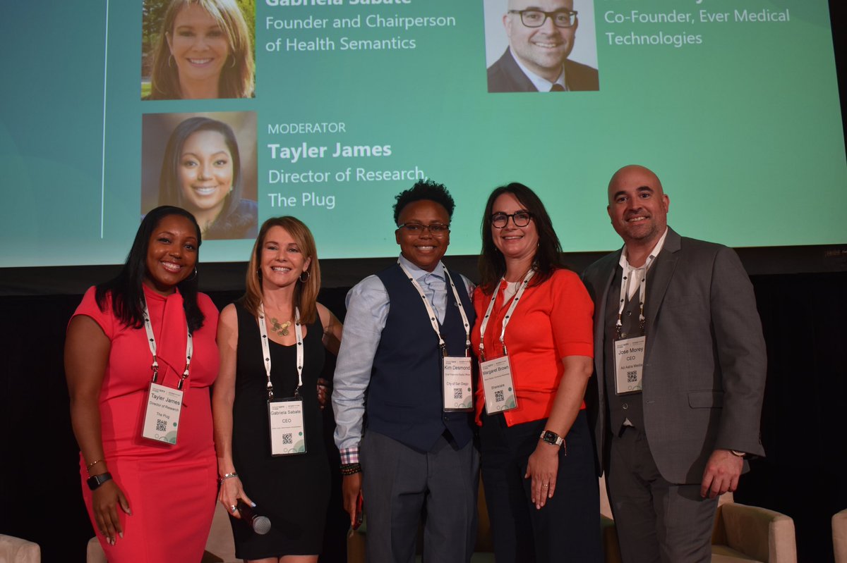 An incredible panel featuring Tayler James (<a href="/tpinsights/">The Plug</a>), <a href="/gsabate/">Gabriela Sabate</a>, Kim Desmond, <a href="/DrMorey1/">José Morey, M.D.</a>, and Margaret Brown on Representation Matters: Data, Race, and Equity in Health. 🚀🏙

#SCEUSA #SCEUSA22