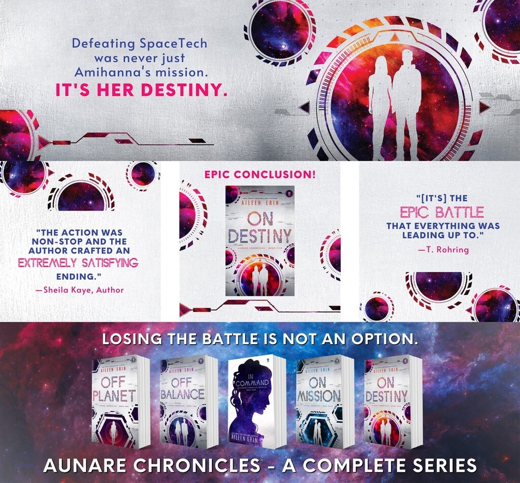 InkyTheMonster's tweet photo. Looking for a new COMPLETE series to fall in love with?! Check out The Aunare Chronicles by Aileen Erin. It has it ALL. Romance 😍, Space 🚀, Action 🎇, and more 💃!

Start Here ---> https://t.co/tIjAwVANNz

#authors #authorsofinstagram #author #writers… https://t.co/90TlNnmLUr https://t.co/s5TiPip2zE