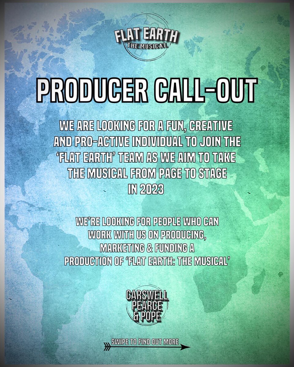 FE_TheMusical's tweet photo. PRODUCER CALL-OUT! We’re looking to expand our team, please share far and wide!! #newwriting #musicaltheatre #producer https://t.co/ce4wo2VWLT
