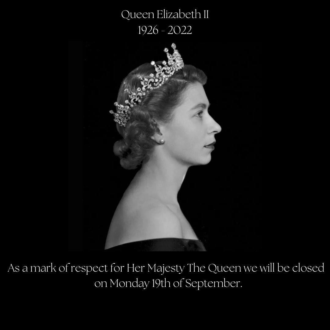 Orasis_Software's tweet image. As a mark of respect for the State Funeral for Her Majesty Queen Elizabeth II, and to offer our staff the opportunity to pay their respects, we will be closed on Monday 19th September.

On behalf of @Orasis_Software,  we offer our deepest condolences to the Royal Family.
