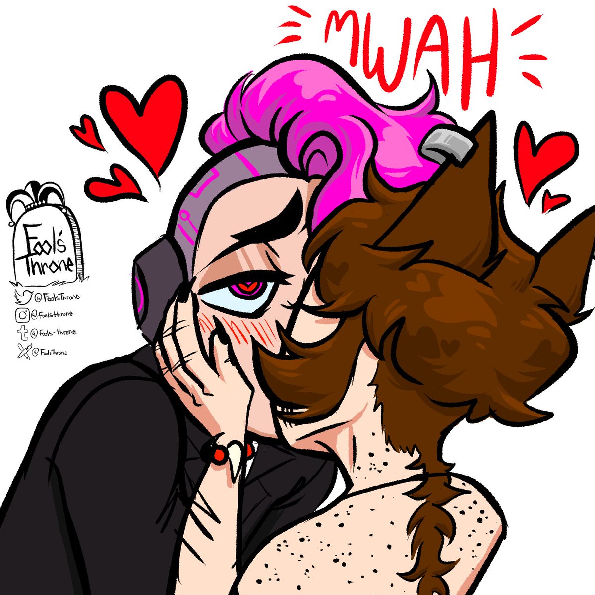 FoolsThrone's tweet photo. Kissing compilation featuring @KKingDoesWeird's sweet bot, Bastian! I love him sososo much!!!

Also I guess I'm doing an art spam since I can't draw for a while lol

#DigitalArt #Robot #Wolfboy #gay #kisses #EmBas https://t.co/mQs7Z06inW