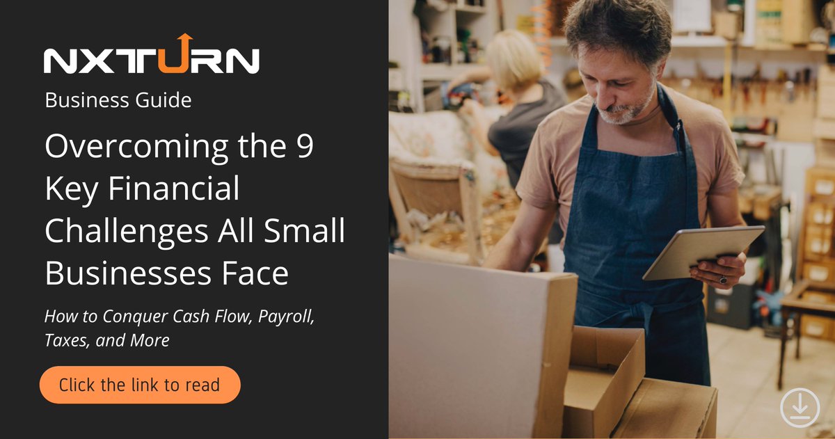 NXTurnLLC's tweet photo. Nearly 45% of #smallbusinesses fail within the first 5 years... don't be one of them! Here's 9 financial challenges all small businesses face and how to overcome them --> https://t.co/b2Wnv5Jpei

#smallbusinesssolutions #financialmanagement #smallbiztips #smallbiz #ERP #CloudERP https://t.co/2fZucIrCin