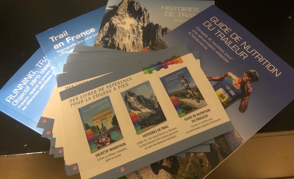 DuBerger's tweet image. Hello

A gagner pour cette édition de notre partenaire Éditions du Chemin des Crêtes 

De la lecture pour vous perfectionner 😃

Tirage au sort à l’issu de la course 🏃‍♂️ pour que chacun ait sa chance 🍀 

À très vite sur le Trail du Berger