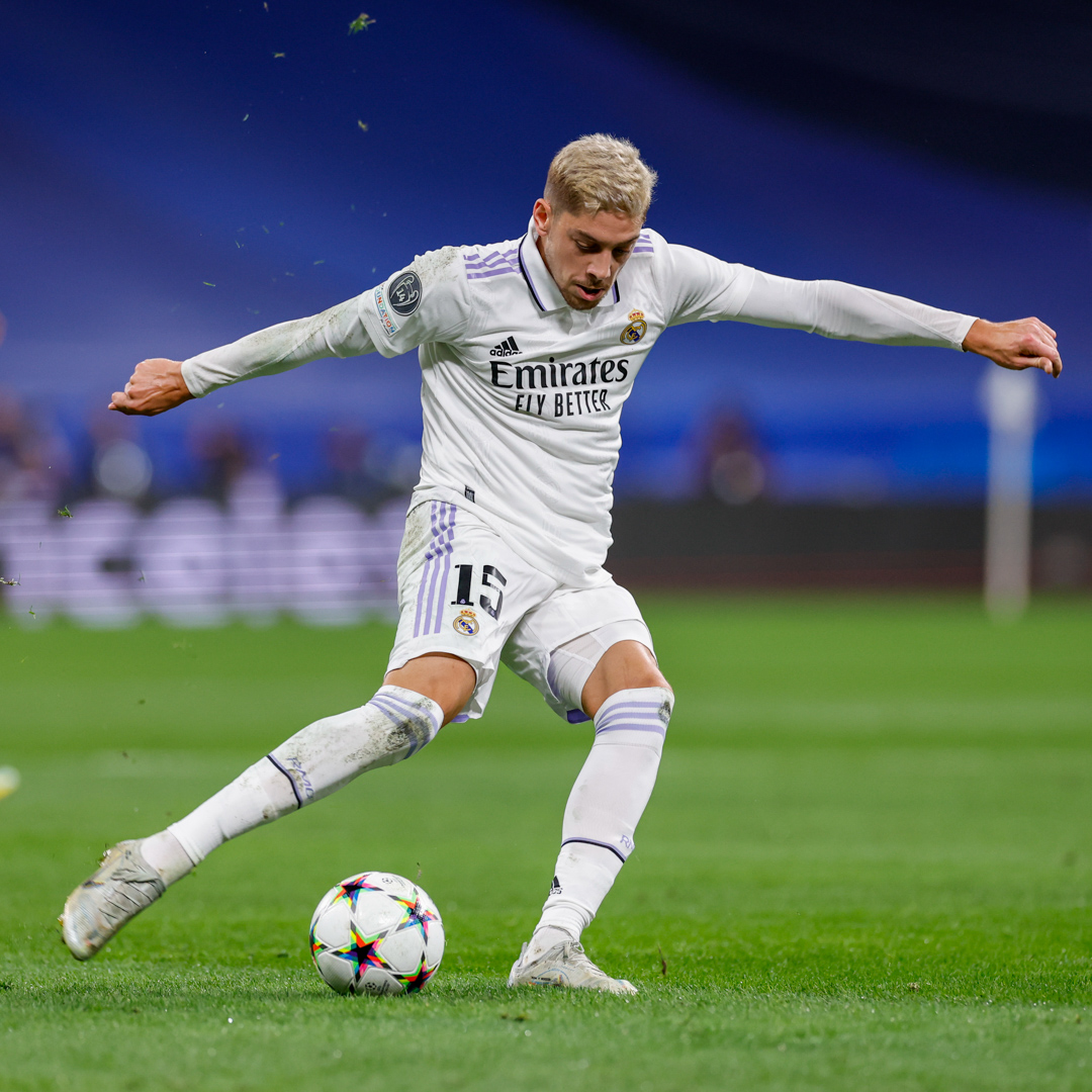 realmadrid's tweet photo. 💪 @fedeevalverde 
#UCL https://t.co/zpAC7QjUzW