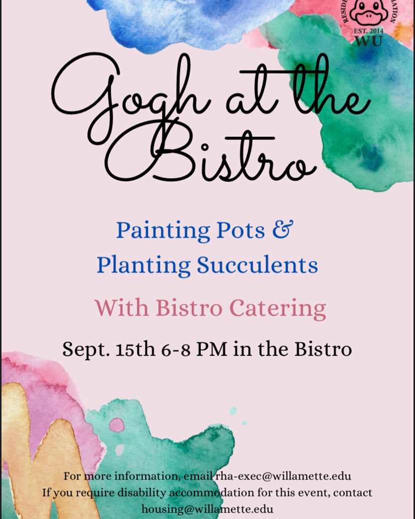 BistroTweetstro's tweet photo. TOMORROW NIGHT the RHA is hosting Gogh at the Bistro from 6-8pm! Come paint a pot and then pot some plants 🪴🥳😍 https://t.co/lLDNJFFoFj