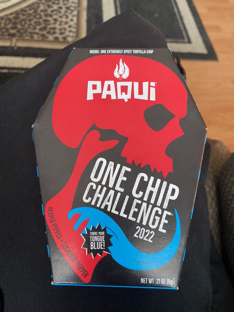 Davontai2's tweet image. I’m up for the challenge 😈 I might record it…

@paquichips #OneChipChallenge2022