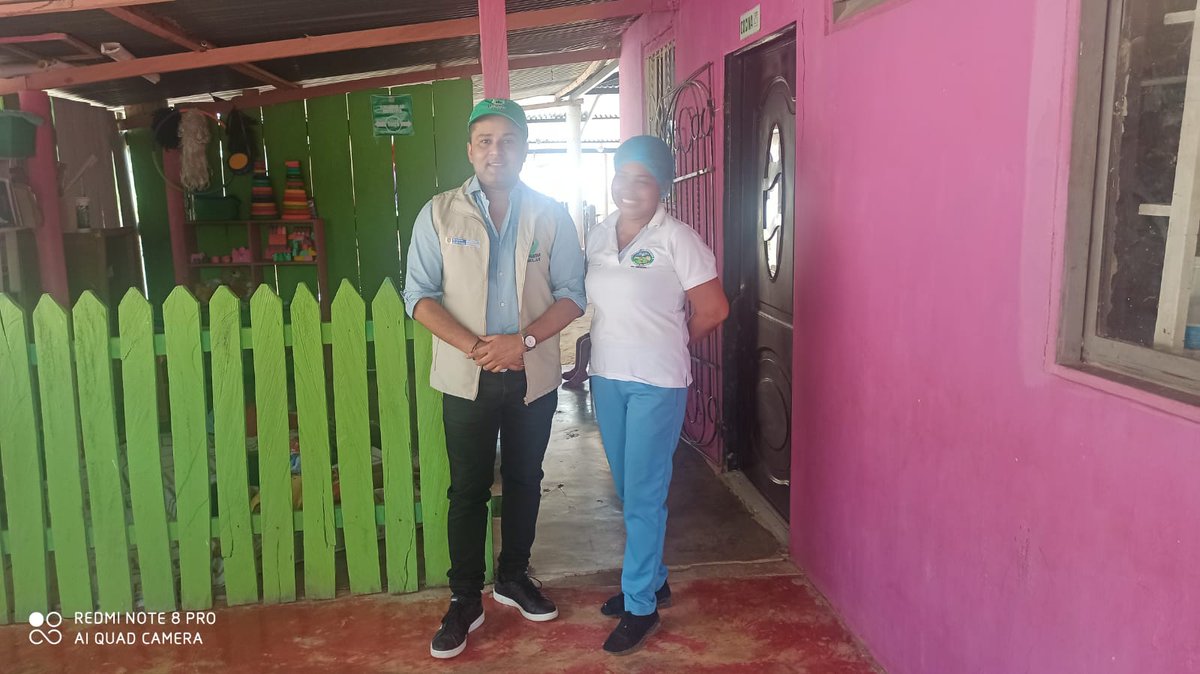 CastillaGab's tweet photo. Hoy, realizamos visita de verificación de atención al Hogar Comunitario de Bienestar: Manitas Creativas, ubicado en #Astrea, #Cesar. Además, se brindó acompañamiento psicosocial a familias y orientaciones a líderes comunitarios en iniciativas de este tipo. 
@ICBFColombia https://t.co/SsiSaMgzky