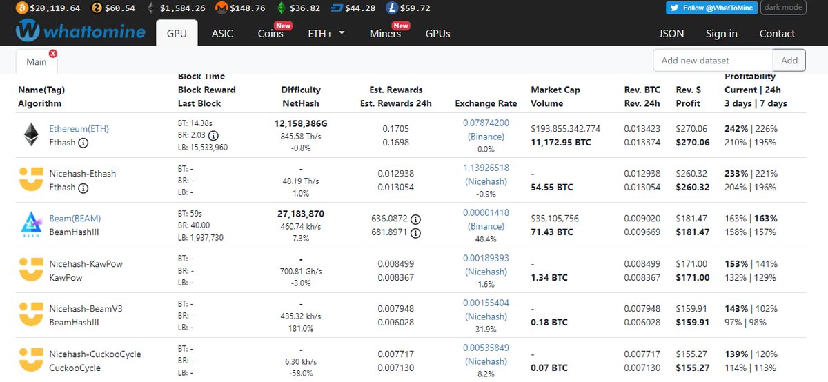 beamprivacy's tweet photo. With the Ethereum Merge just hours away, the age of proof of work privacy coins is here! 

What better place to point your hash power than $BEAM, one of the most profitable places for your GPUs! 

#SwitchToBeam #MineForPrivacy
https://t.co/QjAuqf67CZ https://t.co/F0FoAsW5Y0