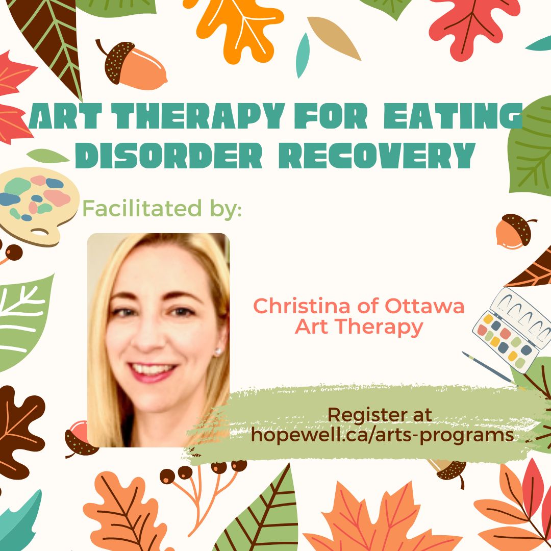 HopewellOttawa's tweet photo. Rollout One features art therapy for eating disorder recovery. This session will be facilitated by Christine of @ottawaarttherapy. Register at https://t.co/52YkaFvhzV
#eatingdisordersupport #eatingdisorderhelp #ottawasupportgroups #peersupportgroups #arttherapy https://t.co/fr0qZwXVhn