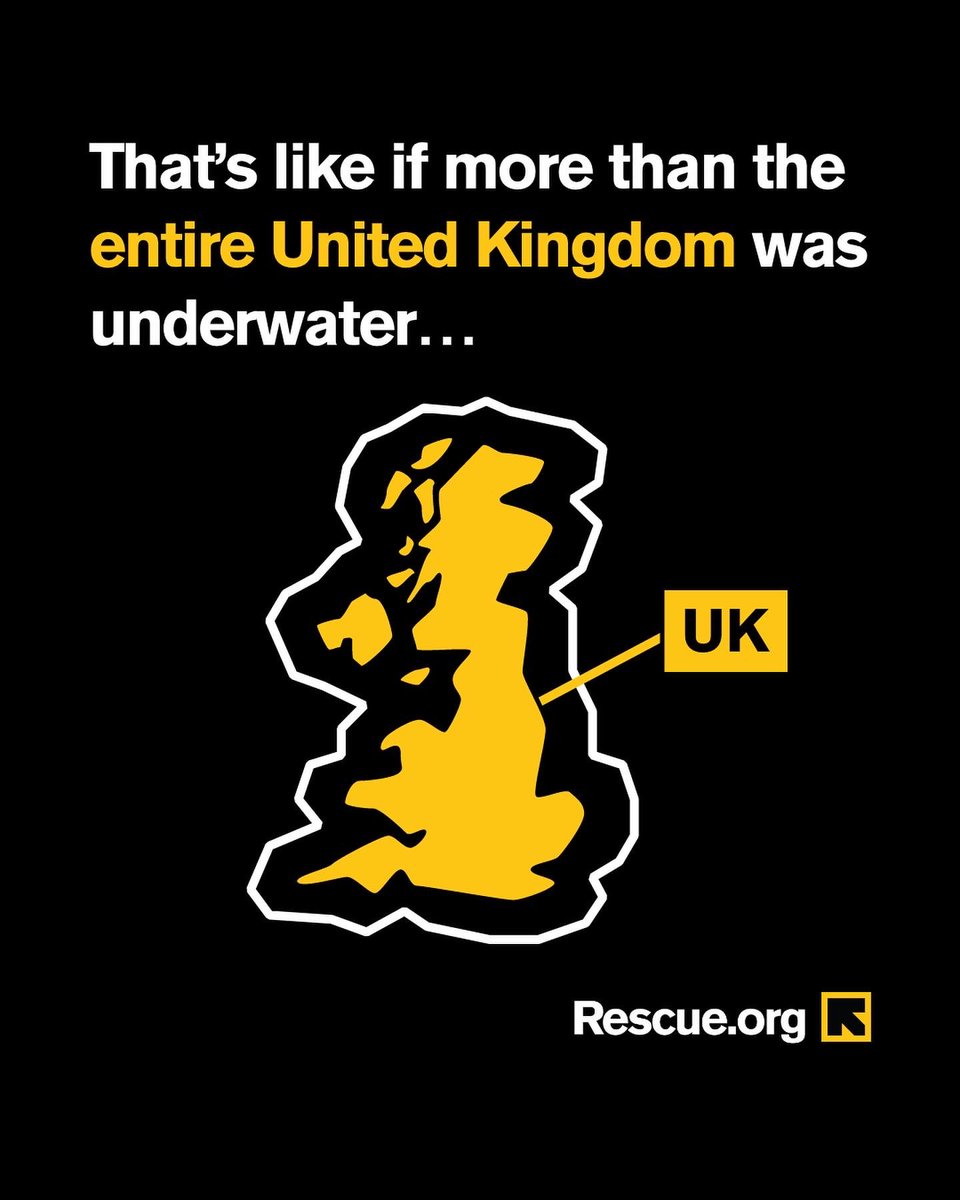 RESCUEorg's tweet photo. How bad are the floods in Pakistan? Just look 👇
 
More rain is forecasted to hit the country in the coming weeks—meaning this crisis will get worse.
 
Don’t look away from Pakistan. RT if you stand with all people affected by this crisis. https://t.co/1jkonJHZJ4