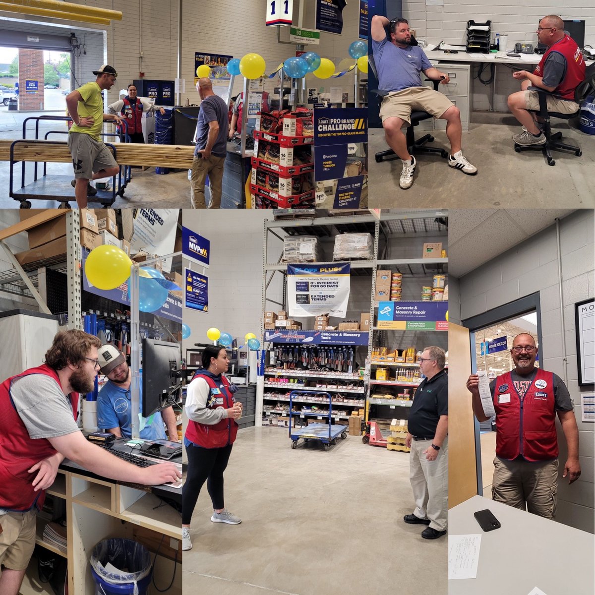 2338 having another great pro day. Dropping sale! Great job john. Setting up pro cards and mvps. Planning out future orders. Great vendor and associate interaction with our customers today. Great job team!!!
<a href="/shanejthompson/">Shane Thompson</a> <a href="/NXeloures/">Nikki Xeloures</a> <a href="/NikkiBoomershi1/">Nikki Boomershine</a> <a href="/DaveBialota/">Dave Bialota</a> <a href="/BlueTeam_R21/">Lowe’s Region 21</a>
