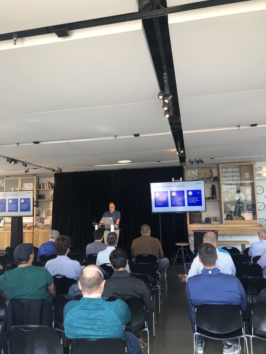 And we are off!

Here is SEI’s Steve Shedlock with our first session of the day: Using Endpoint Telemetry to Quantify Your Security Operations Risk

@mellican_4n6 #osqueryatscale