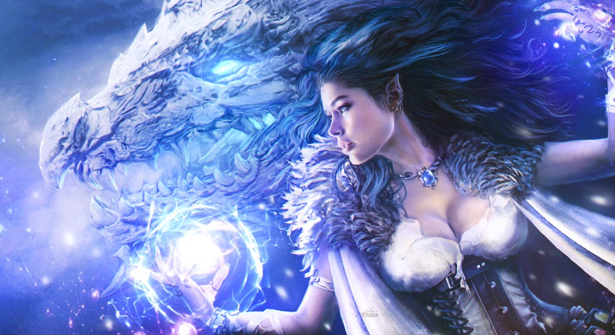 StrabanArt's tweet photo. Elf Mage with Ice Dragon
#icedragon #dragon #mage #elf https://t.co/4gEKmSyZvl