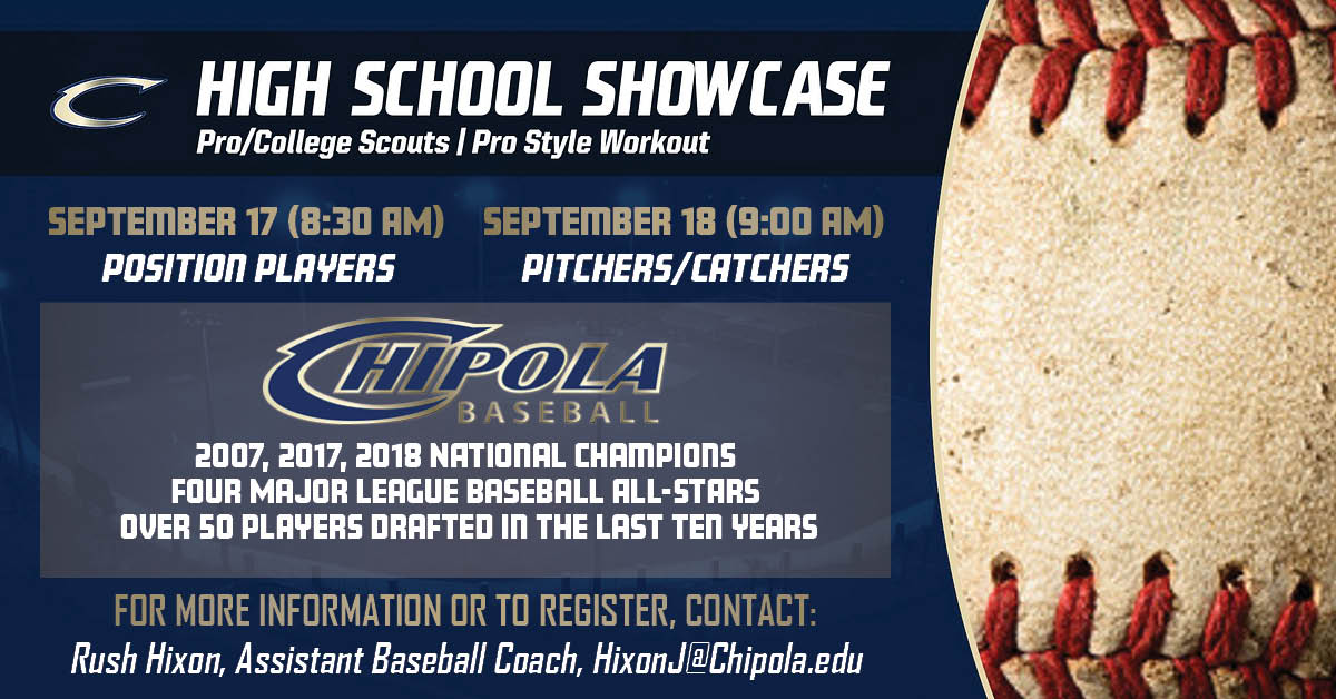 Chipola_BSB's tweet photo. Come out to Jeff Johnson Field for this weekend's Chipola Fall Classic. 

It's also not too late to sign up for the showcase this weekend. Contact @R_Hix22 (hixonj@chipola.edu) for more information or to register. https://t.co/hjE5SYoFBy