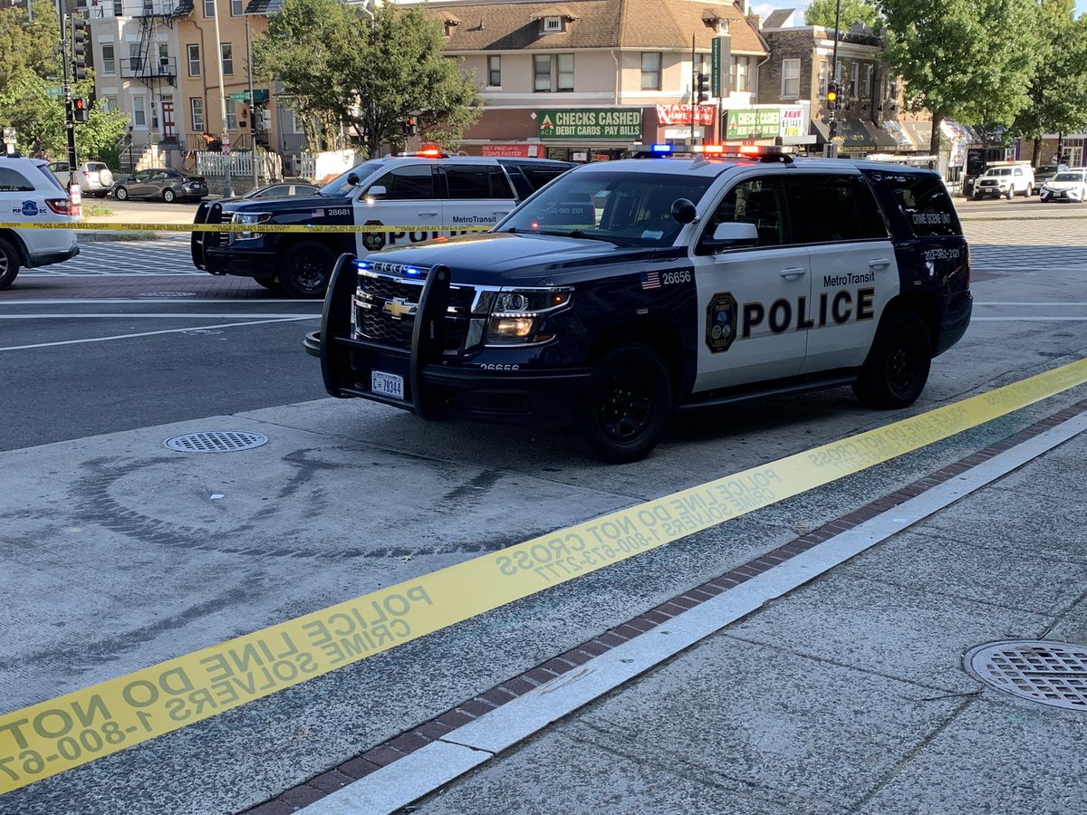 DOUBLE SHOOTING: (IAO Georgia Ave. - Petworth Metro Station ~ 3700 block of Georgia Ave. NW) MPD & MTPD on scene investigating a shooting with multiple shots fired, 2 individuals with gunshot wound injuries. #PetworthDC #WMATA #Code3DMV