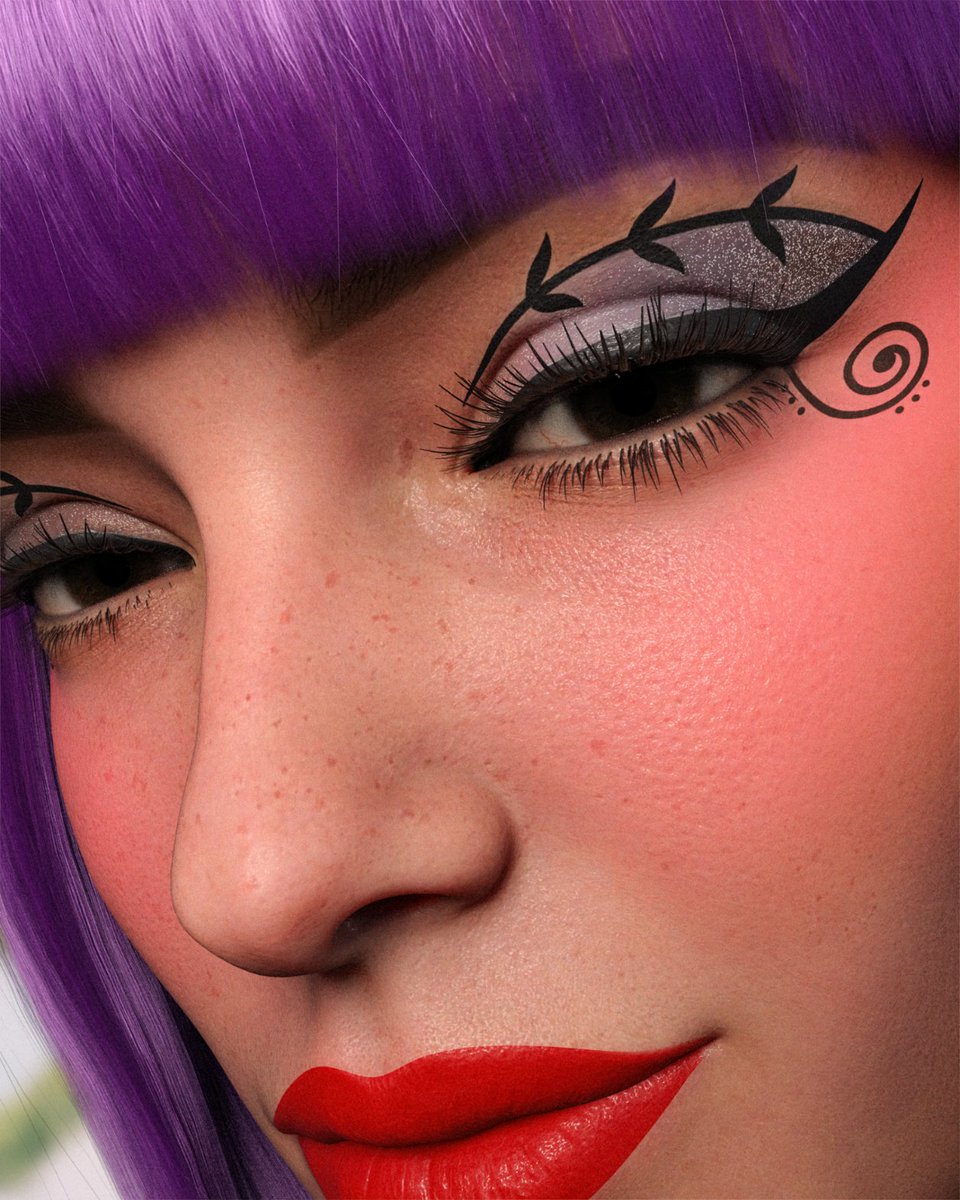 Clinique's tweet photo. Bold, brave beauty–brought to you by Emira D’spain in a #MetaverseLikeUs. Don’t miss your last chance to catch all three drops of our first #metaverse makeup collection! https://t.co/xBvtWtZkIi https://t.co/CCjah3iKfL