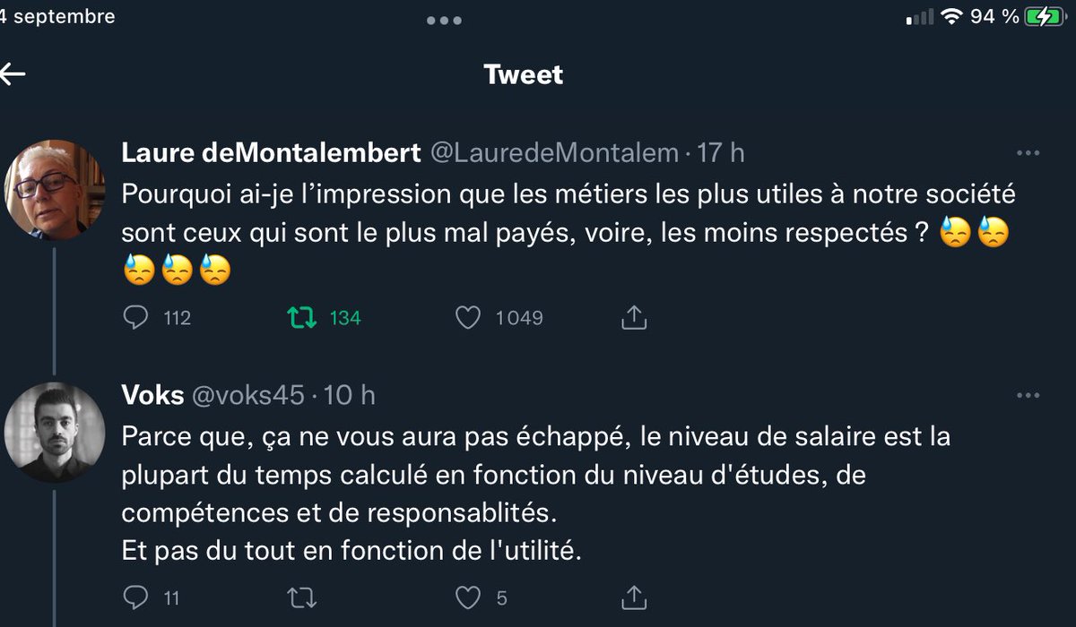 LauredeMontalem's tweet photo. Celle-là, il faut l’oser 😡
Les professeurs de écoles sont désormais au niveau Bac+5. Bien au-dessus de plein de gens qui gagnent beaucoup plus.
#Instits #UtilitéPublique https://t.co/7l3o0Dp7vR