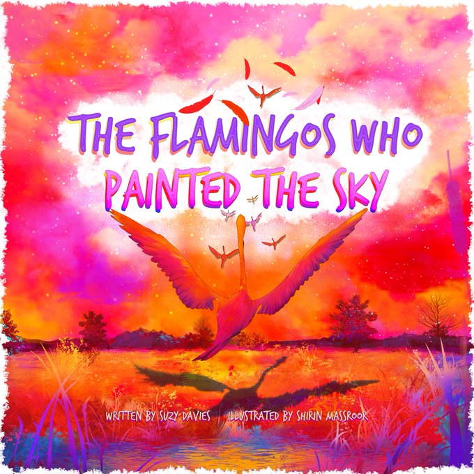 Color your #child's #world #happy #NationalColoringDay #read #paint #draw #artist #nature #flamingos #sunsets #inspire #art 

#Readaloud then have a go at #painting yourself! #kidslitwelove #NEW #BOOKDEPOSITORY #Amazon