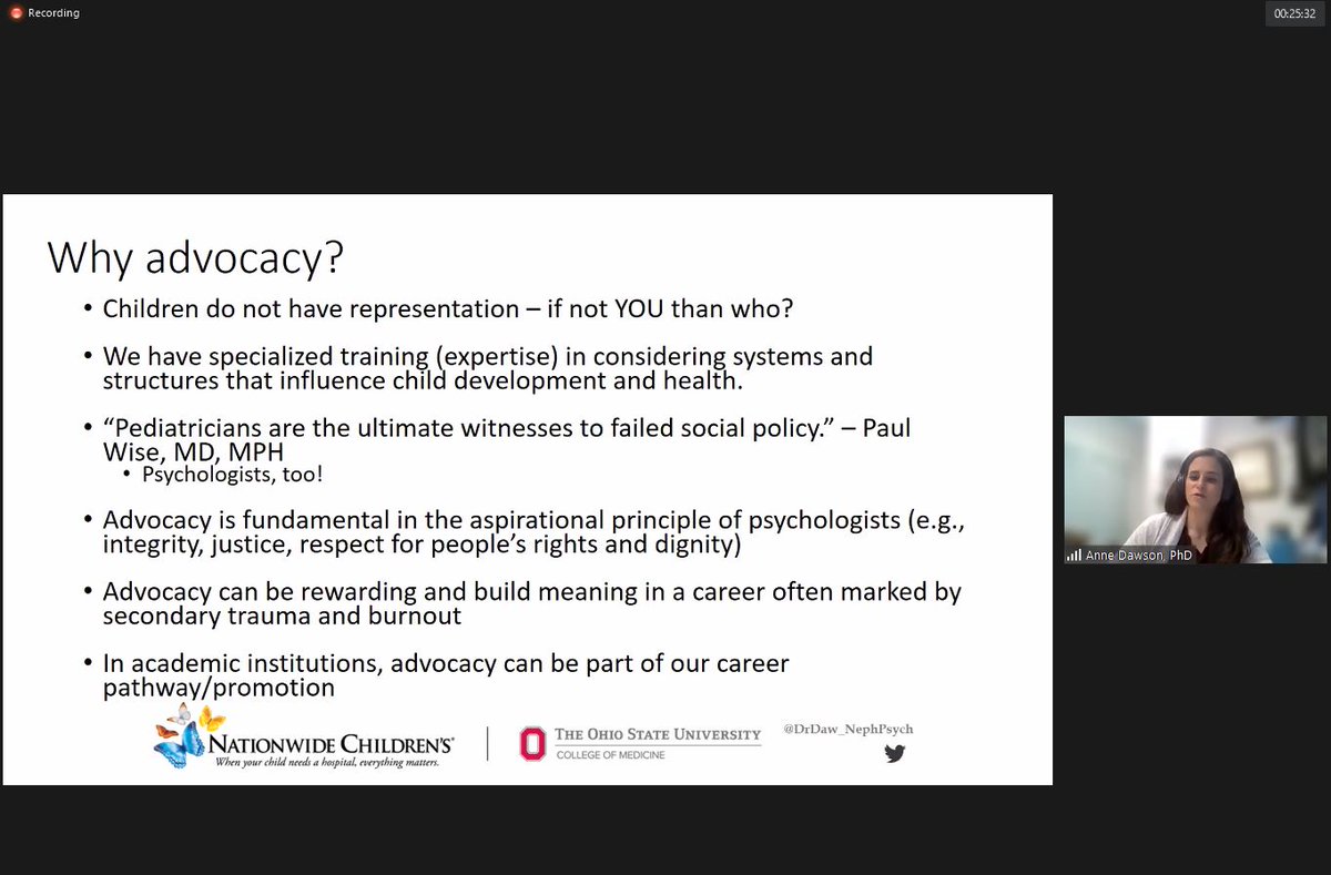 SPP_HemOncBMT's tweet photo. Incredibly grateful to @DrDaw_NephPsych for sharing her expertise during today's advocacy webinar! Please DM if interesting in viewing the recording. https://t.co/qvOqJNQhXB