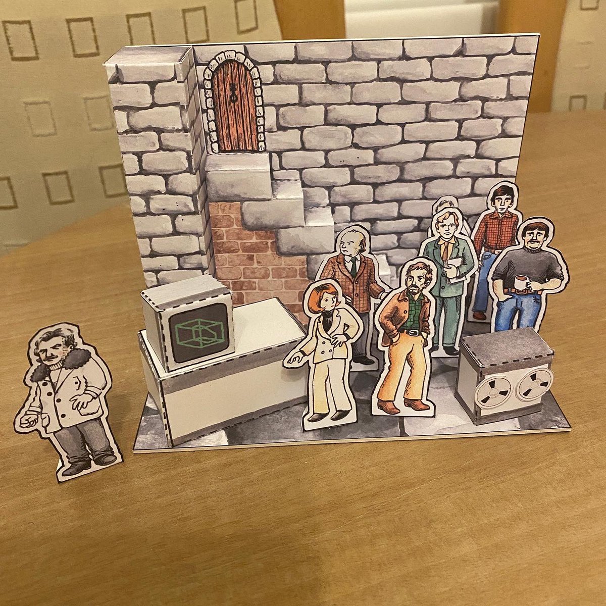 BereftStatistic's tweet image. The Stone Tape (1972) - a diorama. 😍#thestonetape #nigelkneale #michaelbryant