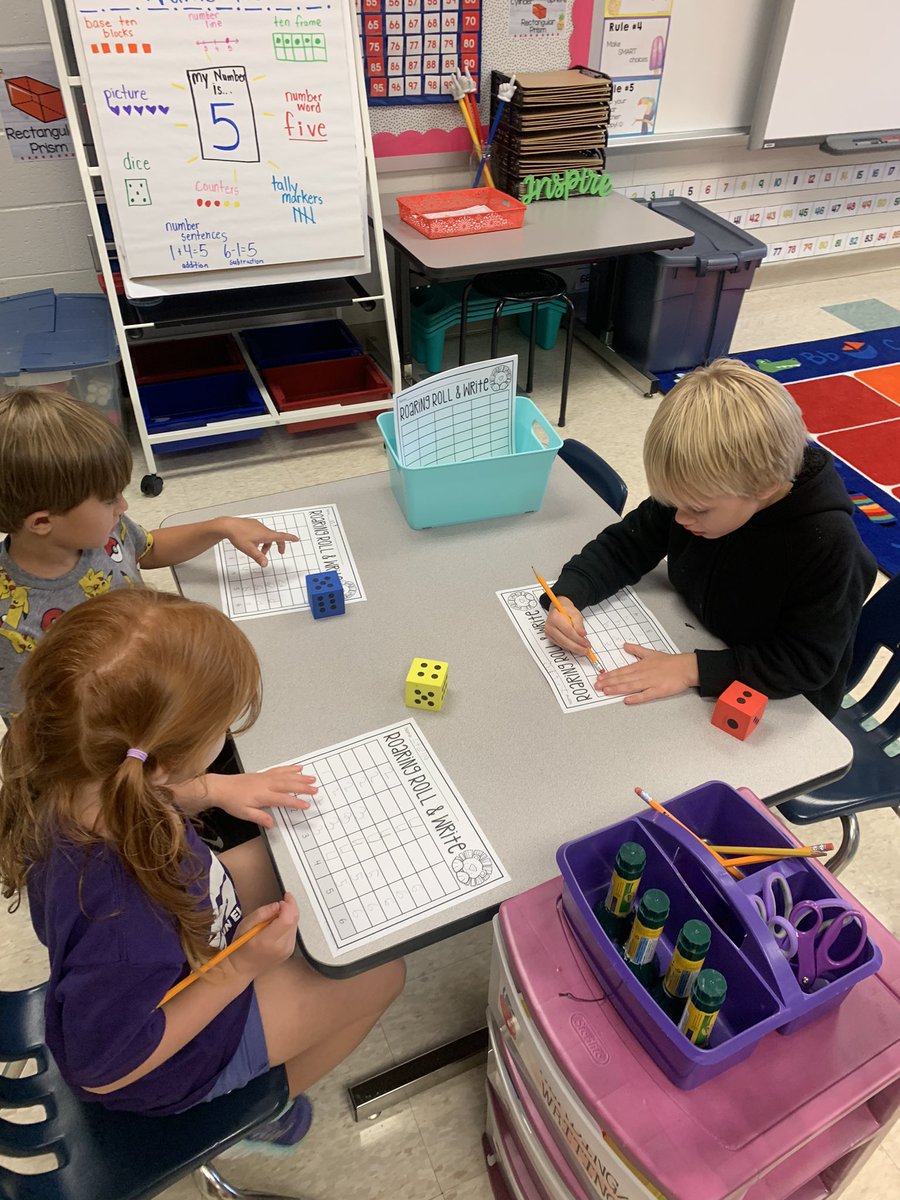 MrsLaneSMEK's tweet photo. These kiddos were having so much fun practicing number sense today with our new math centers! ๐งฎ#BecomeBelongBeNorthern #SMERides https://t.co/rjr5clE51t