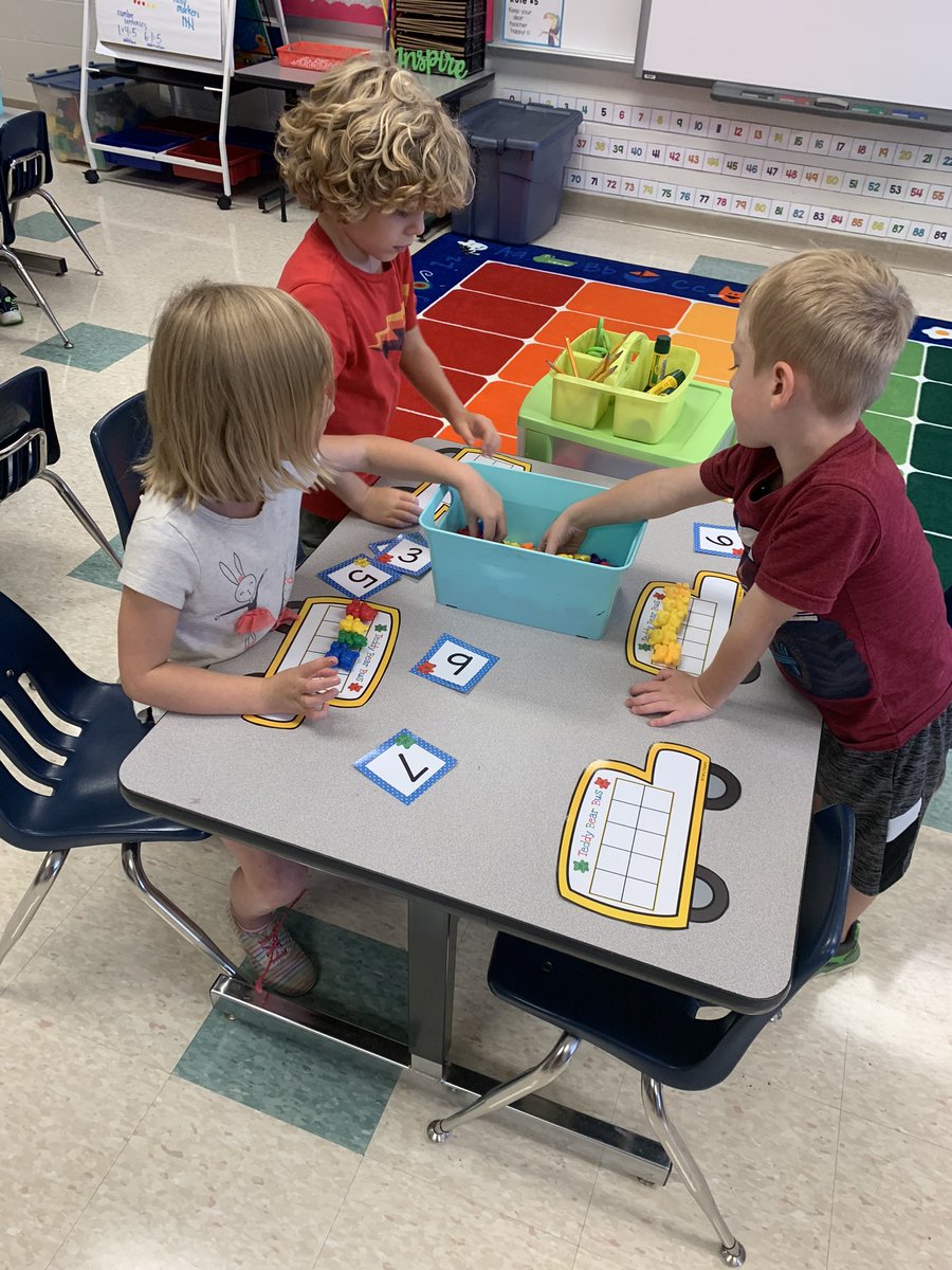 MrsLaneSMEK's tweet photo. These kiddos were having so much fun practicing number sense today with our new math centers! ๐งฎ#BecomeBelongBeNorthern #SMERides https://t.co/rjr5clE51t
