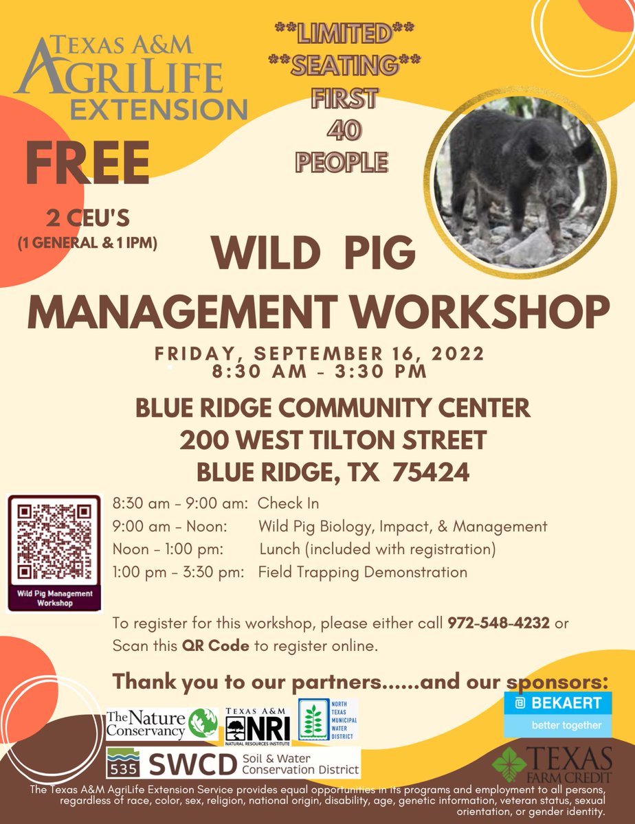 Feral Hogs CoP tweet media