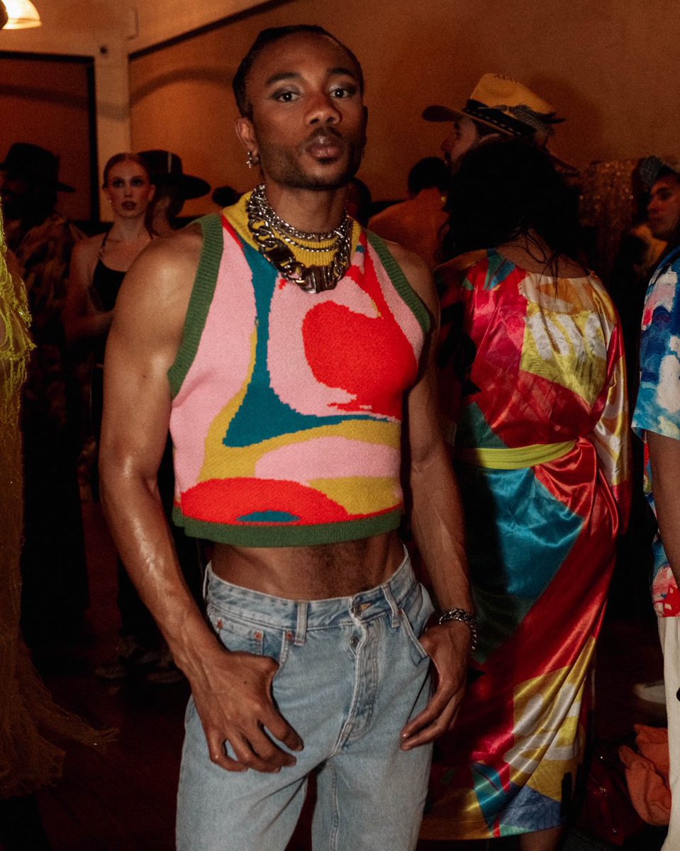MCINTYREONLINE's tweet photo. Justus Steele backstage at McIntyre FW22. https://t.co/7vlTDoYHTF