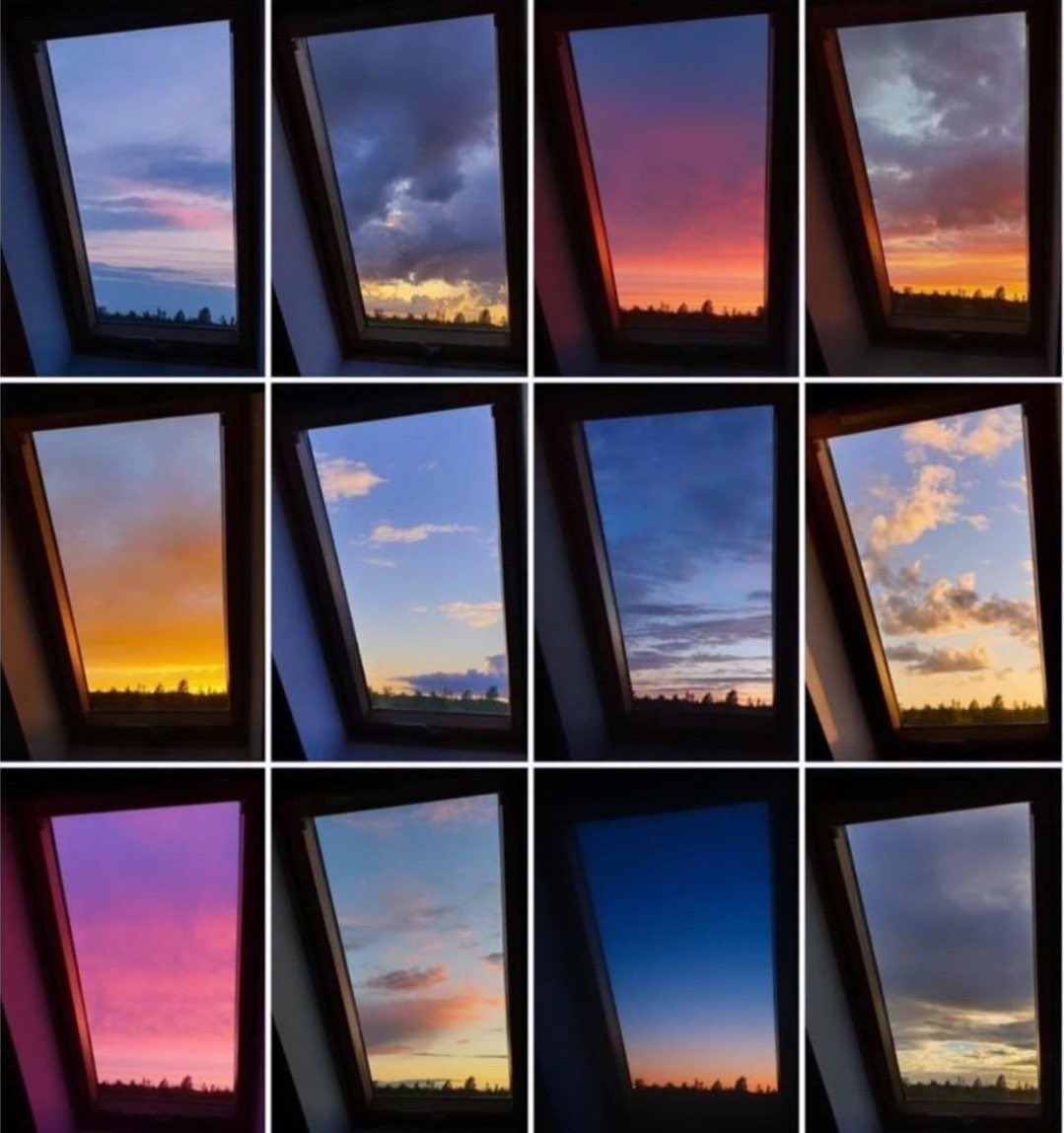 el cielo es increíble en todos sus colores