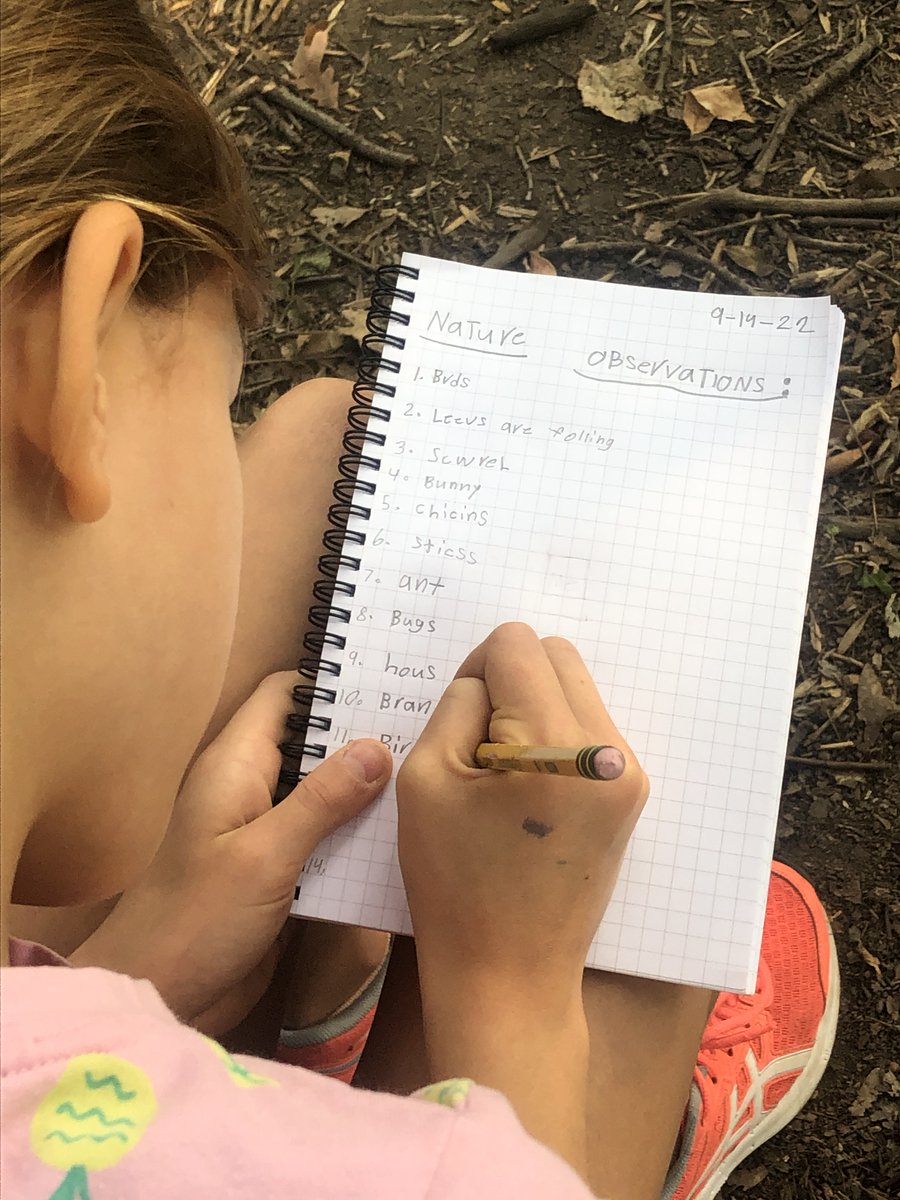 heyerlearning's tweet photo. #WildernessWednesday
#SitSpots are my favorite spots!
Learning how to be #HoardersOfDetails. What do you see when you actually look... #MakingObservations #MostUniqueThingOnYourList #SeeingNotJustLooking #AllTheThings #LiteracyOutdoors https://t.co/AnvuhfdqYj