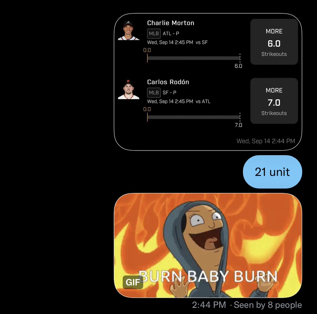 TheDonPicks_'s tweet photo. BOOOM
Blessed the group chat with a a little something.
+42 play ๐ฅ๐ฅ๐ฅ๐ฅ๐ฅ
#LessRedMoreGreen๐จ๐ปโโ๏ธ๐ฅ https://t.co/pqTOcaT5WT