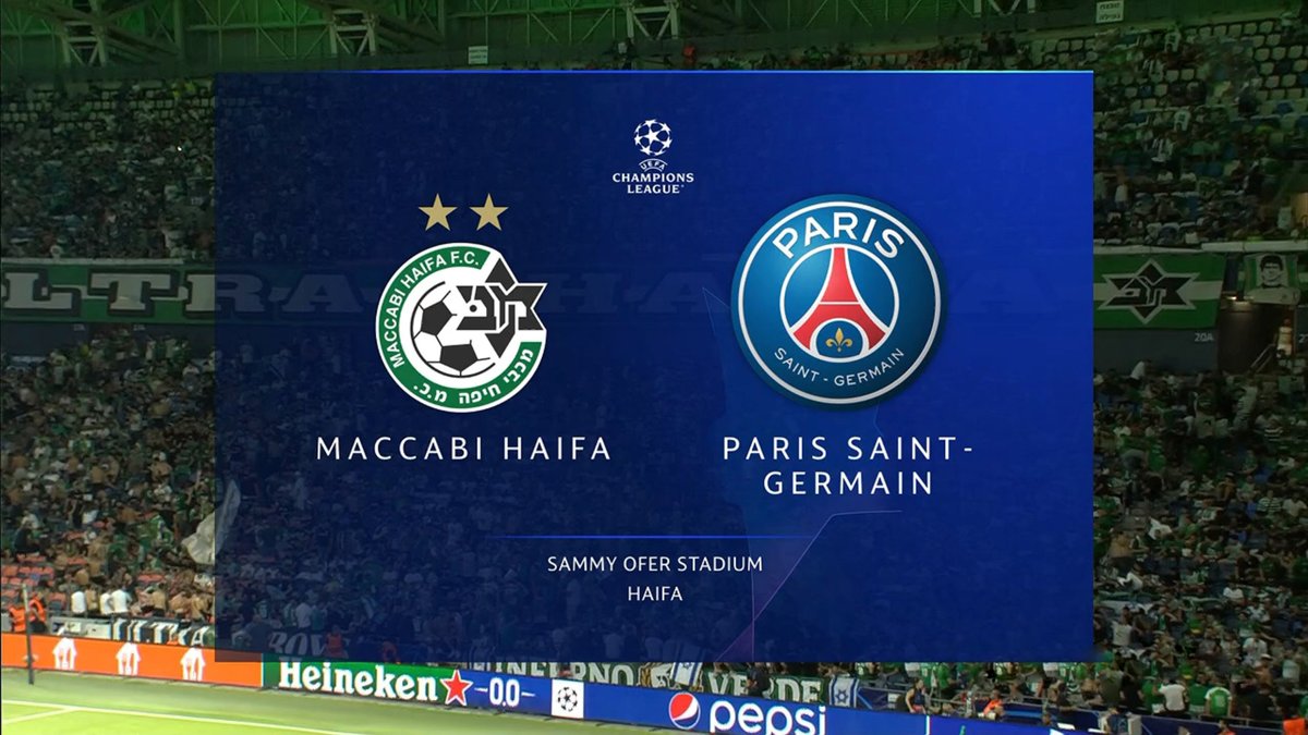 Maccabi Haifa vs PSG 14 September 2022