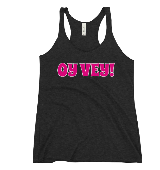 KosherDrip's tweet photo. OY VEY! Hump Day vibes....

Women's "Oy Vey!" Tank Top now available at https://t.co/0HckuKU9G6

#oyvey #oy #yiddish #jewish #jew #roshhashana #judaica #judaism #jewishgirl #summerfit https://t.co/WJSYTXVodn