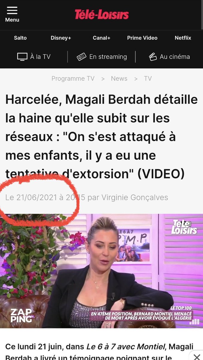 FireFla56682991's tweet photo. @GG_RMC @booba @MagaliBerdah @Olivier_Truchot 2021 elle donnait également des interviews sur son cyber harcèlement... https://t.co/4ar7o6LCOb