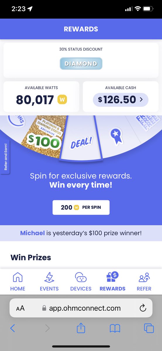 NickSanchez661's tweet photo. I love being an @ohmconnect member! Not only do we save energy and money on our bill, we actually get paid and can win prizes for participating! It’s a win-win! Sign up now using my link! https://t.co/yLIl5jmV4t https://t.co/3cJ6yBcBeQ