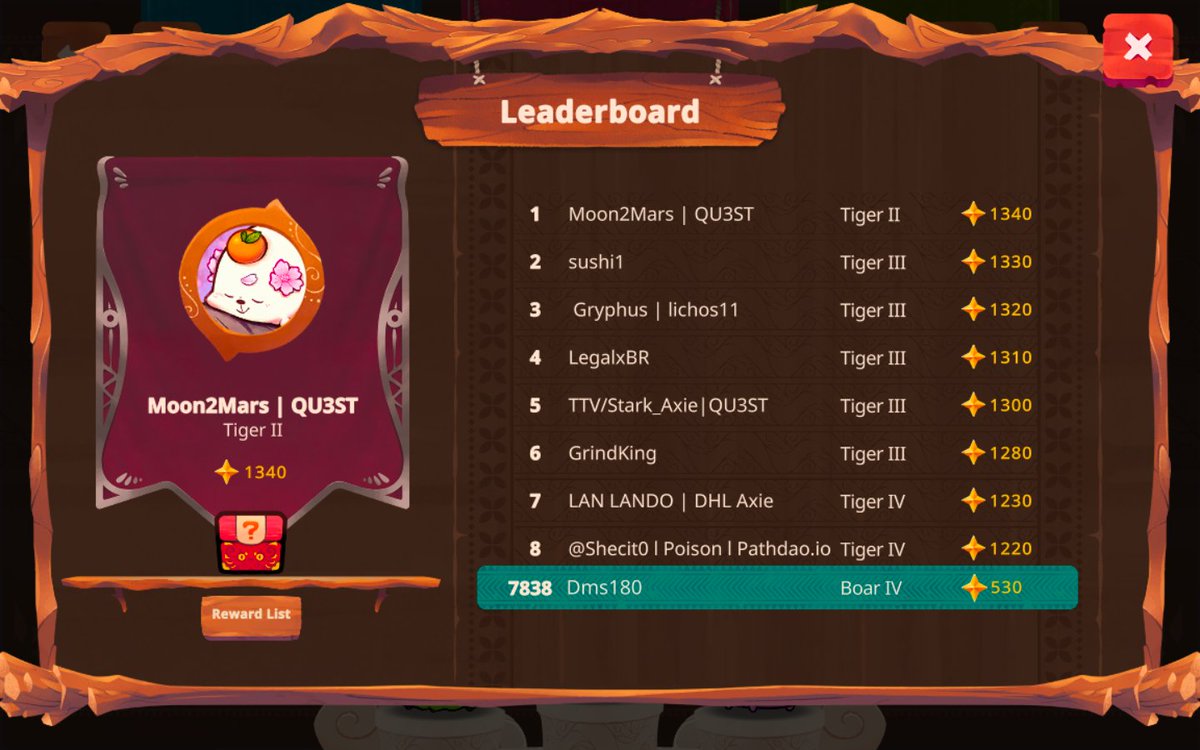 DMSims180's tweet photo. @AxieInfinity hopeful to get top 1000 this season 🤞 Day 1 complete! https://t.co/FijVhuBTdn