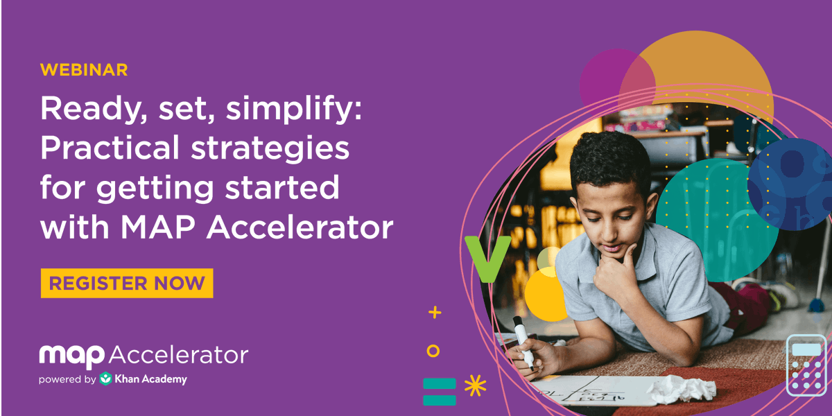 NWEA's tweet photo. Explore how educators like you are using #MAPAccelerator to address unfinished learning, improve math skills mastery, and simplify differentiation.
Want to learn more? Join our upcoming live webinar: https://t.co/M3pJdfC3P4 https://t.co/Jbz59HU653