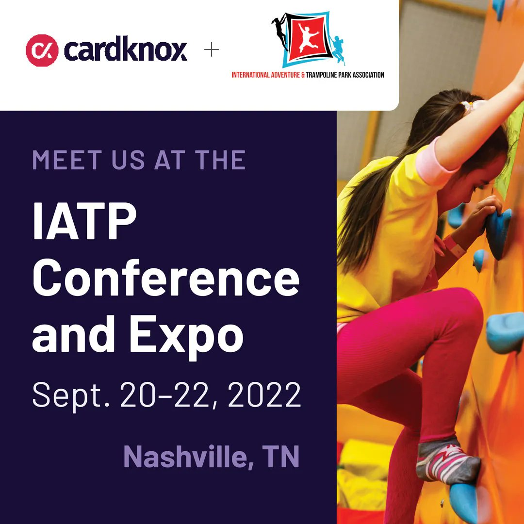 We'll be in Nashville at the IATP's Conference &amp; Trade show next week — the adventure park industry's premier event. Set up a meeting to find out how integrated payments can help grow revenues. buff.ly/3D12SqB
<a href="/IATP_Trampoline/">IATP</a> 

#park #trampoline #payments #IATP2022
