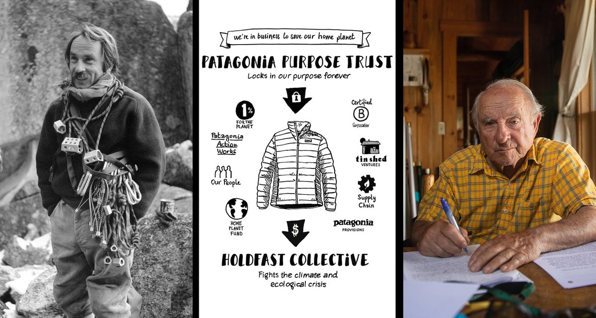 KrisTompkins_'s tweet photo. Today, my close friend and the founder of @Patagonia, Yvon Chouinard, made history by announcing a bold &amp; visionary plan to protect the future of the company AND the planet that will make Patagonia one of the world’s top environmental funders!  #holdfastcollective https://t.co/4XiOgpXX3a