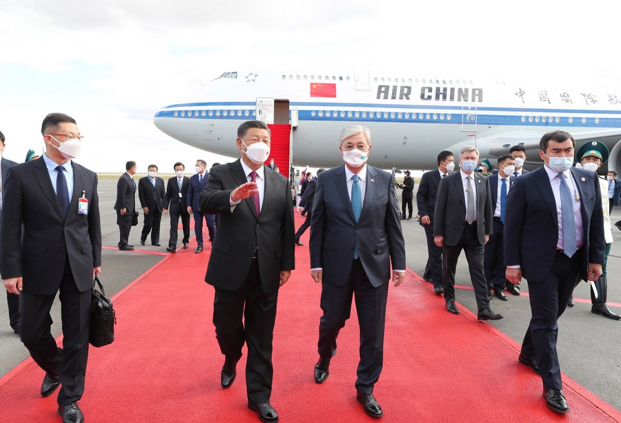YXiusheng's tweet photo. Chinese President Xi Jinping paid a state visit to Kazakhstan on Wednesday. https://t.co/FMlT23aYfi