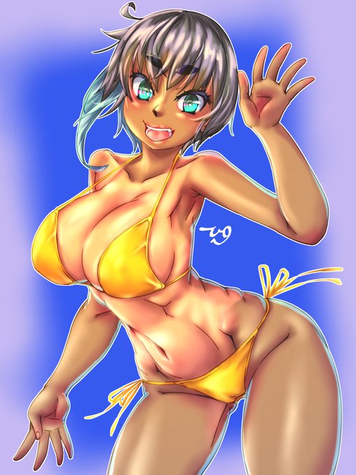 ここ何日かまた、暑さがぶり返してませんかね…
ってことでまだ夏気分のビキニ絵です。
#九嶺蓮歌 