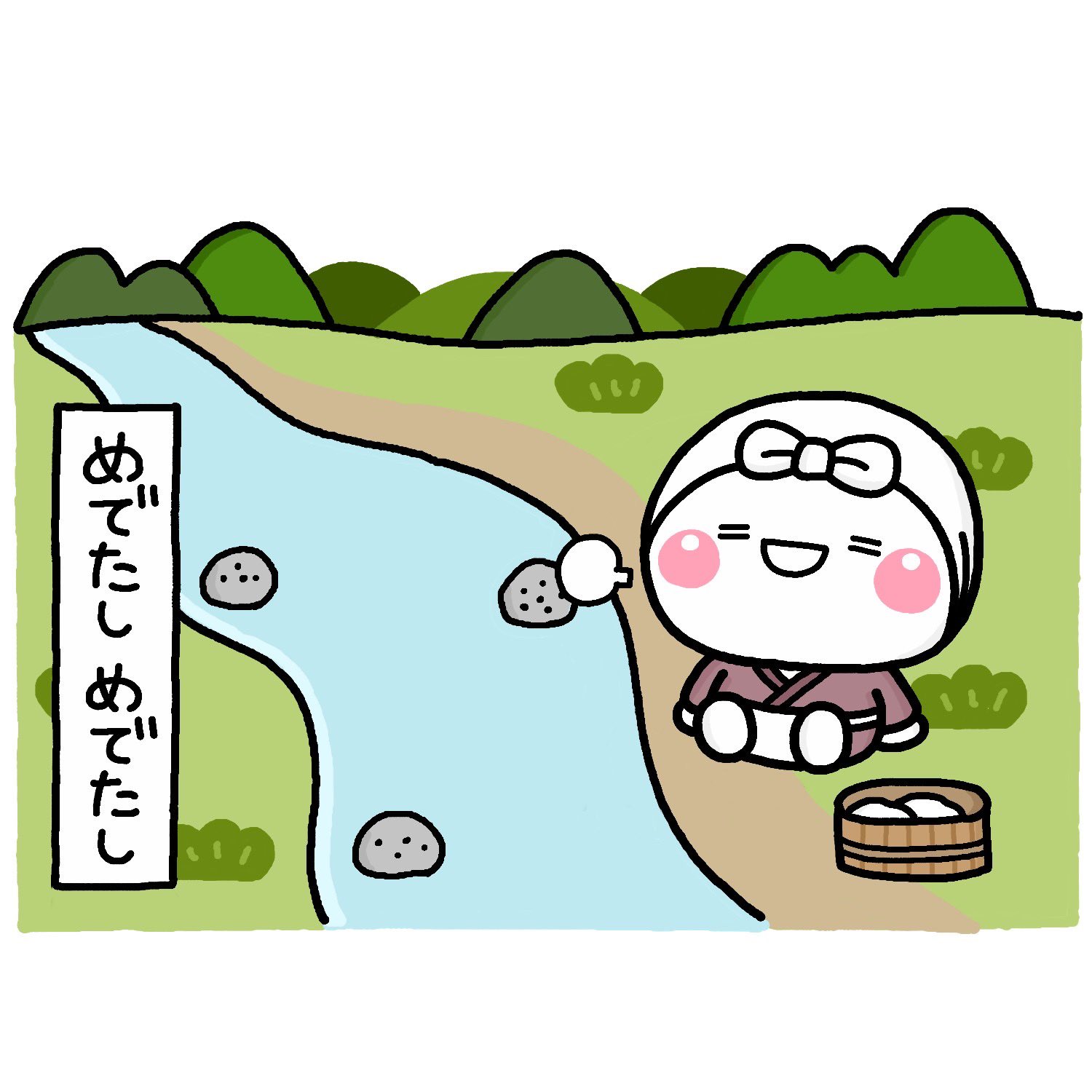 しろまる 複製原画 いしいともこ いしいともこ🍙しろまる (@tomoko_stamp) / X