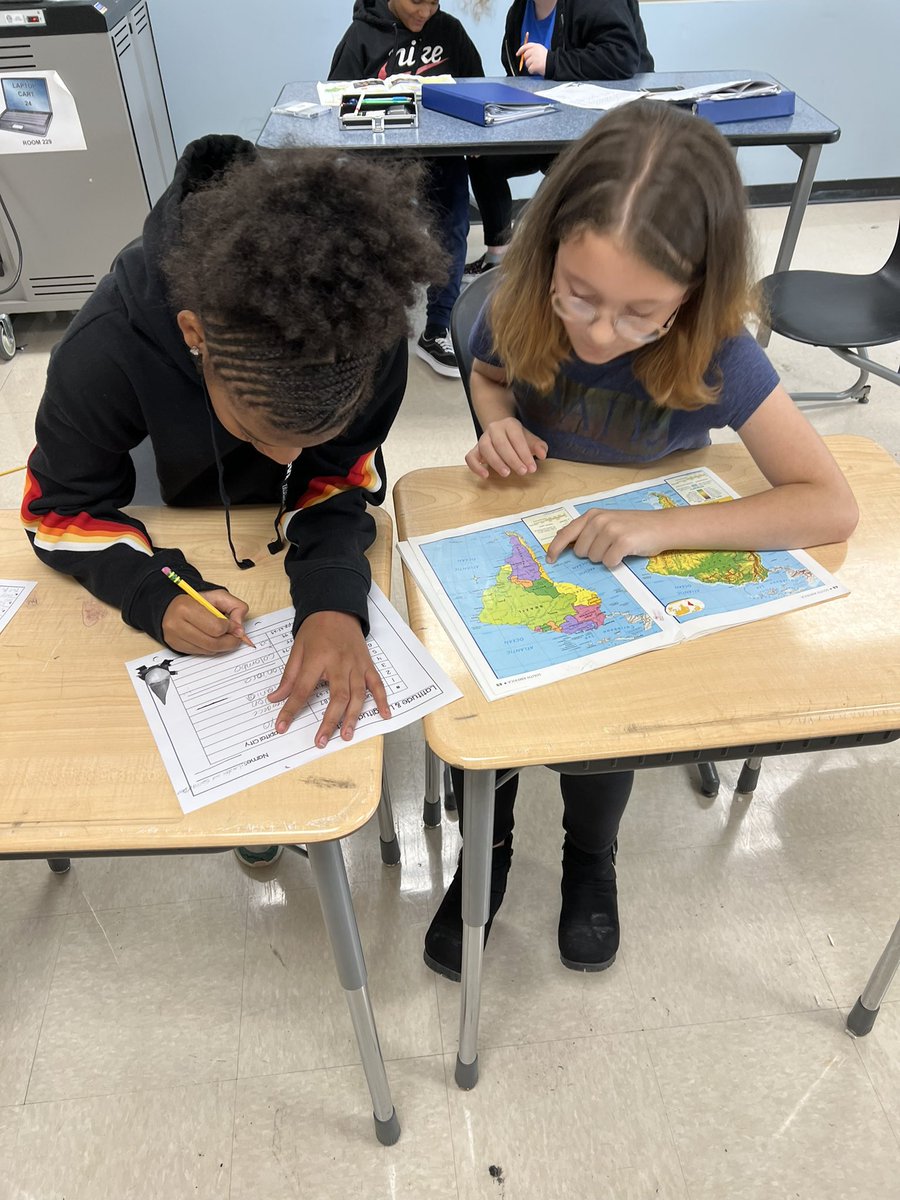 MrStarkWCS's tweet photo. Today the kids worked great with a partner and an atlas to find world capital cities given their latitude and longitude coordinates.
#LincolnPrideWCS https://t.co/VLTmMMNgO7