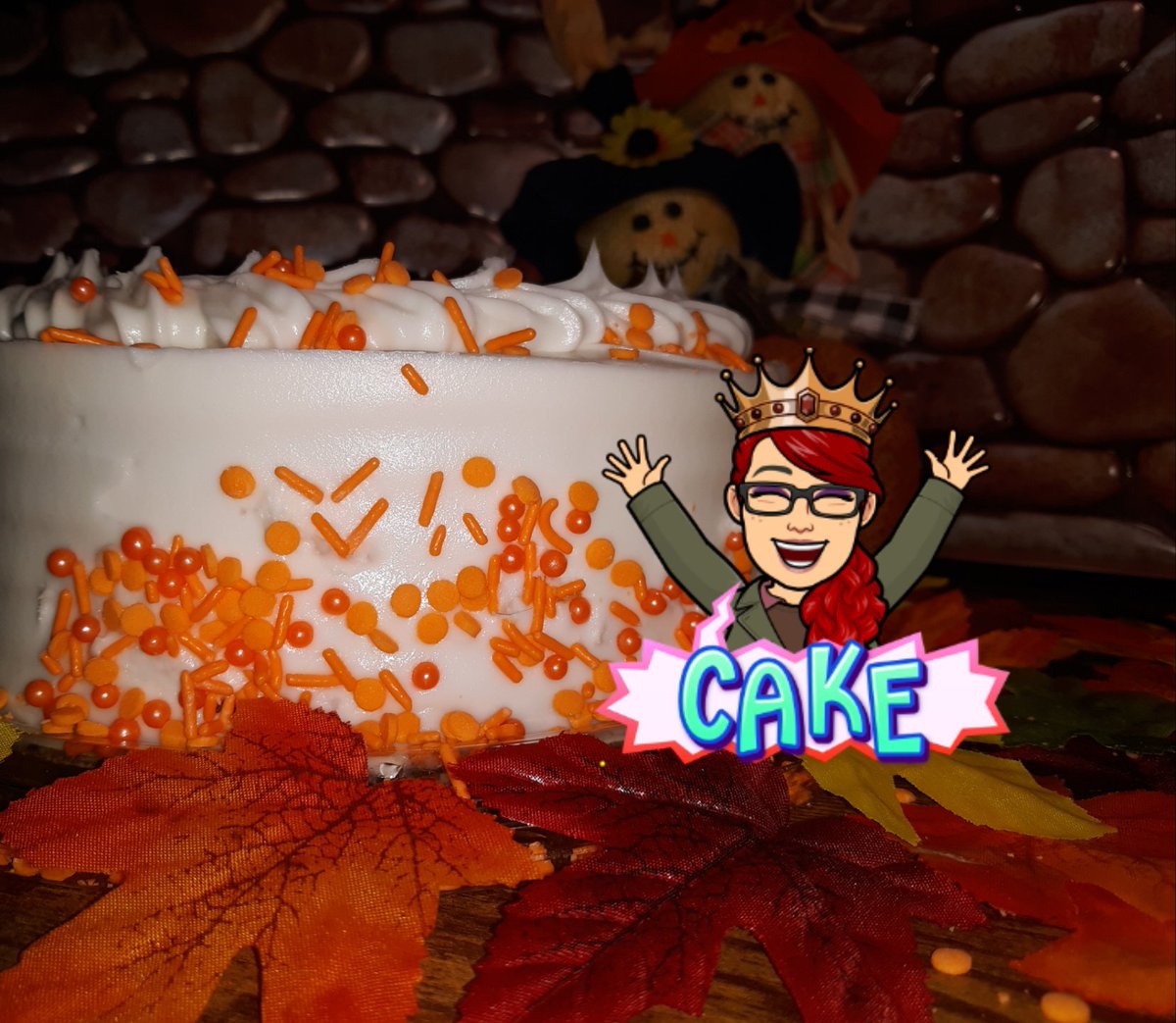 bradleysweets21's tweet photo. The Cartoon Queen is super excited its Wednesday and she is even more excited for the yummy Cake even if it is Pumpkin Flavor..... 

#bradleysweets #cake #burnsmybutter #pumpkinspice #pumpkincake #september2022 #fall #baking #tomakingitcount #humpdaybundtday https://t.co/VfChBszjzQ