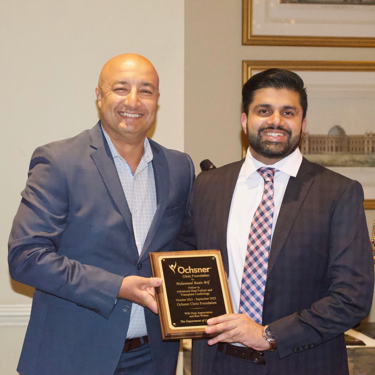 OchsnerCardio's tweet photo. Congrats to Dr. Muhammad Awais Arif who is completing his Advanced Heart Failure & Transplantation Fellowship! He is the "go-to guy" for our @OchsnerCVFellow rotating on HTS. You will be dearly missed but we know you will do great things in Tulsa! #HTSRocks #VADStrong #NOLAproud https://t.co/KEGK9vh3i7