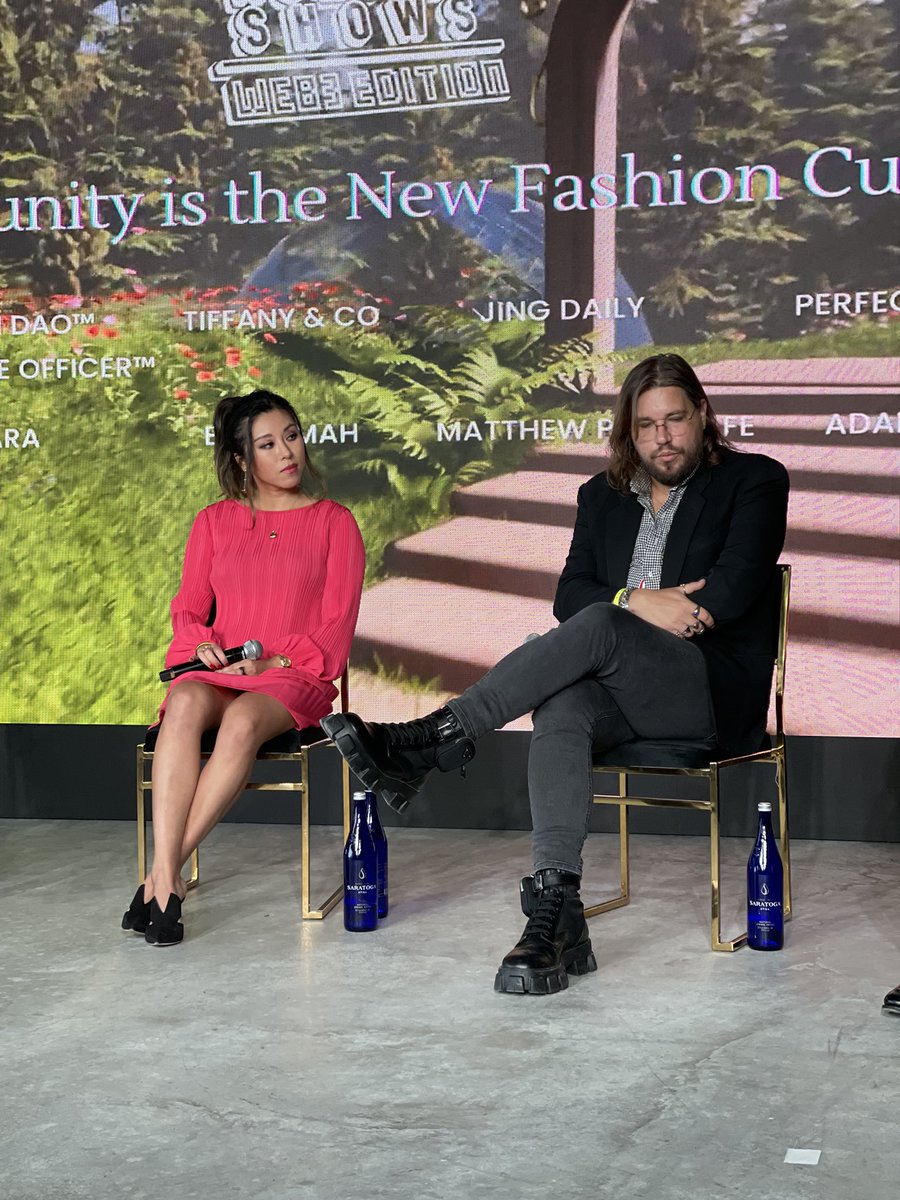 Thank you <a href="/the_fashion_dao/">The Fashion DAO</a> <a href="/NolchaShows/">NOLCHA</a> for the opportunity to come speak on the panel with <a href="/echomah/">Echo Mah</a> <a href="/TiffanyAndCo/">Tiffany & Co.</a> &amp; <a href="/adam_gam/">adam gam</a> <a href="/YouCamApps/">Perfect Corp.</a> #NYFW #nftfashion #web3 #NFTcommunity #nftluxury #JingDaily