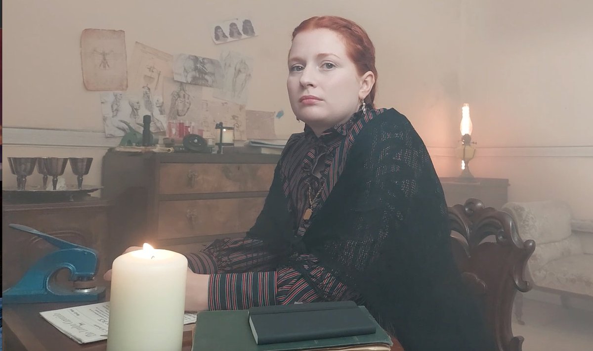 MorganMescal's tweet photo. Tatiana Evonuk as Alice Clarke in one of the Jack The Ripper Scenes. Got blessed with some of the props and costume I managed to get access to, and the locations!
#irishfilm #shortfilm #artdirector #propsmaster #costumesupervisor #rte #filmireland #shortfilms https://t.co/uqKVz2Qg4Q